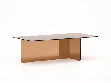 Rectangular tempered glass coffee table ZAREN Kave Home