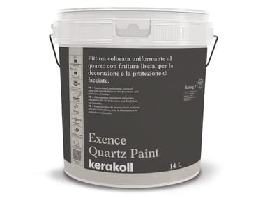 Kerakoll, EXENCE QUARTZ PAINT Pittura acrilica al quarzo riempitiva per la decorazione e la protezione di facciate