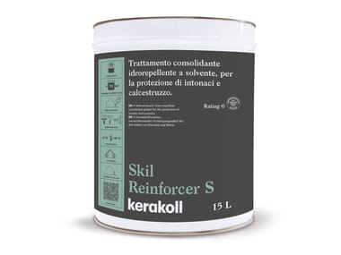 Kerakoll, SKIL REINFORCER S Trattamento consolidante idrorepellente a solvente per la protezione di intonaci