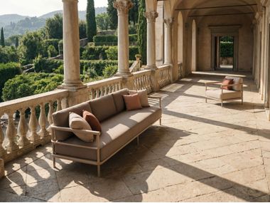 Fabric garden sofa ALIZE Kettal