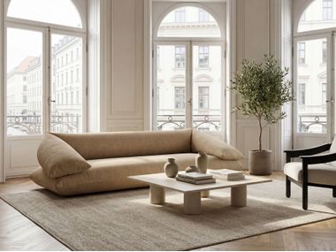 Straight fabric sofa GROSSO Kettal