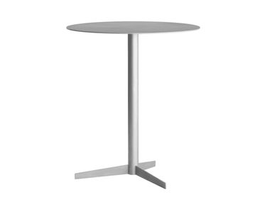 Round stainless steel table with star base ISLA Køge
