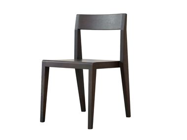 Scandinavian style stackable oak chair W ESPRESSO Køge