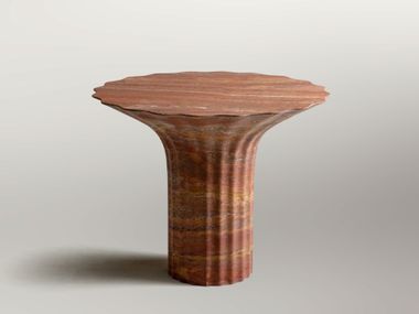 Marble table with central base APHAIA Kreoo