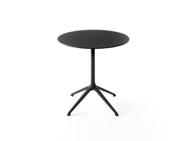 Round drop-leaf die cast aluminium table ELEPHANT TABLE Kristalia
