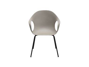 Polyurethane chair with armrests ELEPHANT Kristalia