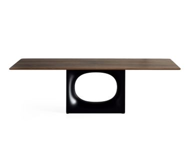 Rectangular wooden living room table HOLO Kristalia