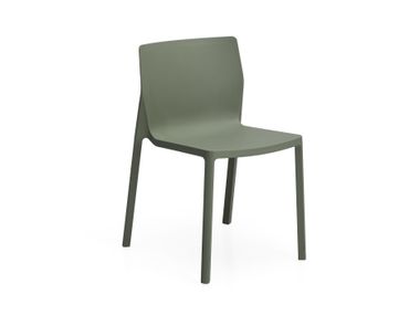 Stapelbarer Stuhl aus recyceltem Kunststoff LP Kristalia