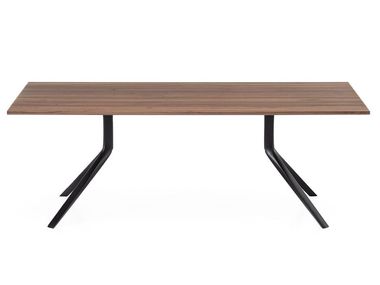 Tavolo rettangolare in legno OOPS I DID IT AGAIN Kristalia