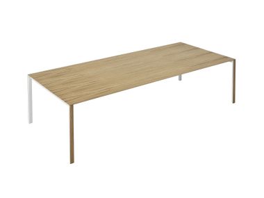 Extending rectangular wooden table THIN-K WOOD