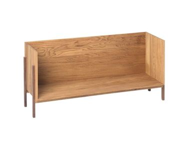 Solid wood bookcase STACK FLOOR SHELF - SINGLE Kristina Dam Studio