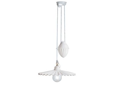 Adjustable ceramic pendant lamp L'AQUILA FERROLUCE