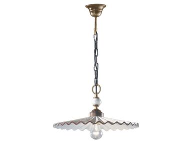 Ceramic pendant lamp L'AQUILA FERROLUCE