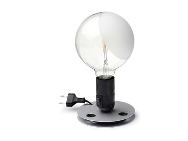 LED sandblasted glass table lamp LAMPADINA Flos