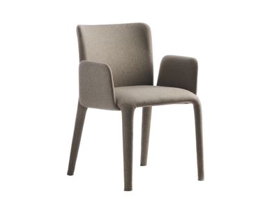 Poltroncina imbottita in tessuto con braccioli LARS 902/P Potocco