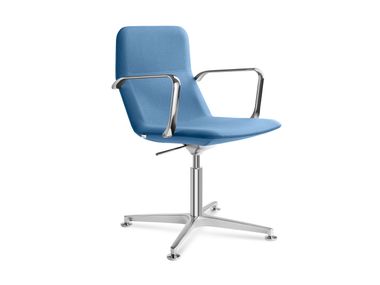 Sedia ufficio operativa ad altezza regolabile in tessuto con braccioli FLEXI LIGHT CHL BR F60-N6 LD Seating