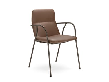 Sedia da conferenza in pelle con braccioli FLEXI LIGHT CHL LD Seating