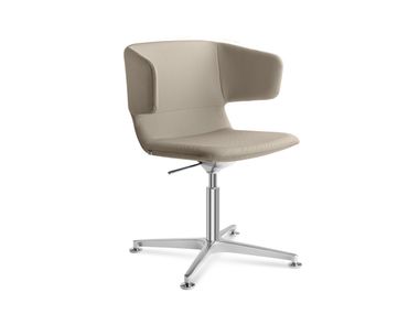 Sedia ufficio operativa girevole ad altezza regolabile in tessuto a 4 razze FLEXI P FP-RA F60-N6 LD Seating