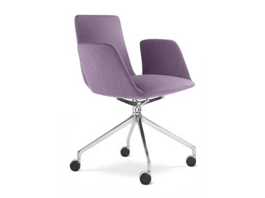 Sedia ufficio operativa in tessuto con ruote su trespolo HARMONY MODERN 870 F75-N6 LD Seating