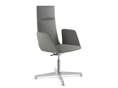 Sedia ufficio operativa girevole in tessuto a 4 razze HARMONY MODERN 880 F34-N6 LD Seating