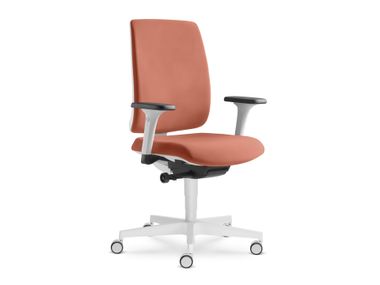 Sedia ufficio operativa girevole in tessuto con braccioli LEAF 501-SYA LD Seating