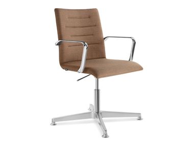 Sedia ufficio operativa ad altezza regolabile in tessuto a 4 razze OSLO 227-RA F34-N6 LD Seating