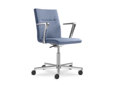 Sedia ufficio operativa in tessuto con ruote a 5 razze SEANCE CARE 072 F37-N6 LD Seating