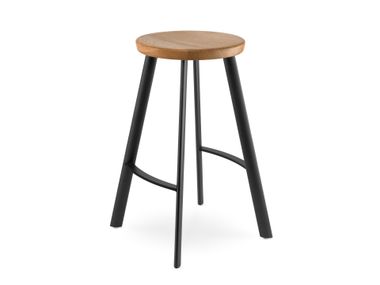 Steel and wood stool with footrest SPOT SP-670W-N1 LD Seating