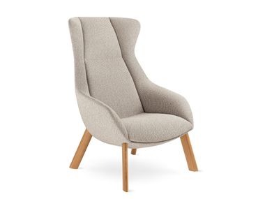 Ohrensessel aus Stoff mit Holzgestell TERRA LOUNGE LD Seating