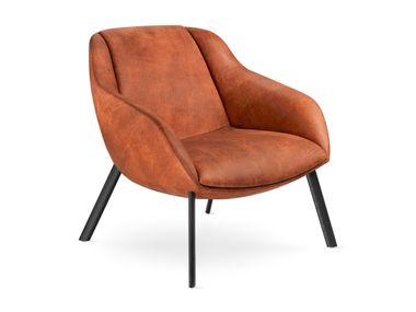 Sessel aus Leder mit Armlehnen TERRA LOUNGE LD Seating