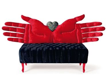 Fabric sofa LE ROUGE ET LE NOIR Sicis