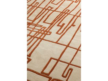 Rectangular wool rug FIL Lelièvre Paris