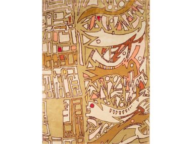 Rectangular wool rug STREET Lelièvre Paris