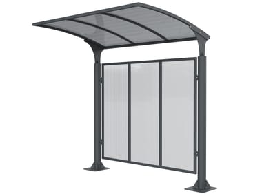 Lazzari, LEUCA Pensilina in metallo per fermata autobus