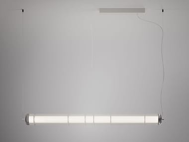 Lampada a sospensione in vetro borosilicato STACKING S 120 H MLR LEUCOS