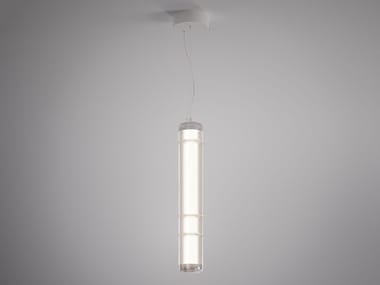 Lampada a sospensione in vetro borosilicato STACKING S 60 V MLR LEUCOS