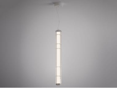 Lampada a sospensione in vetro borosilicato STACKING S 90 V MLR LEUCOS
