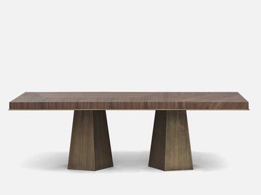 Rectangular wooden dining table LEVANZO Casa