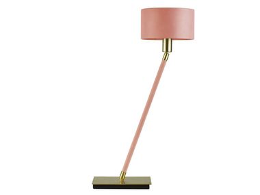 Handmade leather table lamp LINEA Abrissi