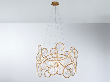 Luminária pendente feita à mão de bronze LINES BEMOLLE MEDIUM Serip