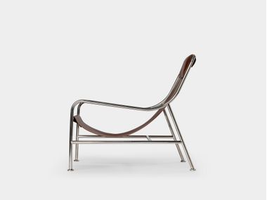 Leather lounge chair with armrests LISBOA By MOR DESIGN design Keiji ...