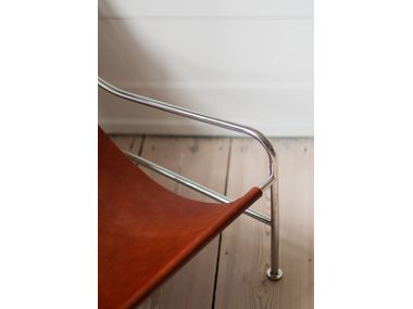 Leather lounge chair with armrests LISBOA By MOR DESIGN design Keiji ...