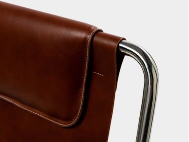 Leather lounge chair with armrests LISBOA By MOR DESIGN design Keiji ...