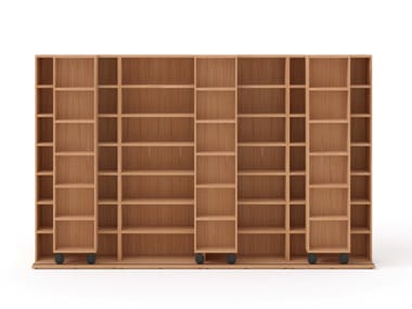 Open wooden bookcase LITERATURA CLASSIC