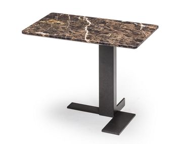 Rectangular marble side table LITH Arketipo