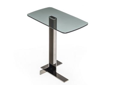 Rectangular glass coffee table for living room LITH Arketipo