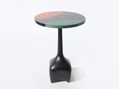 Mesa de centro redonda de alumínio JASPER LO Contemporary