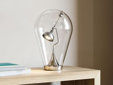 LED adjustable blown glass table lamp BLOW LODES