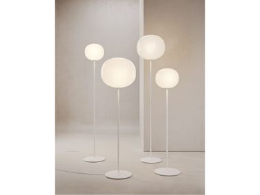 LED blown glass floor lamp VOLUM LODES