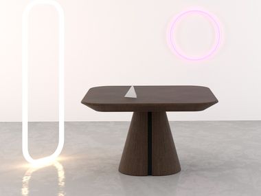 Extending square wooden table LOTO Piemy
